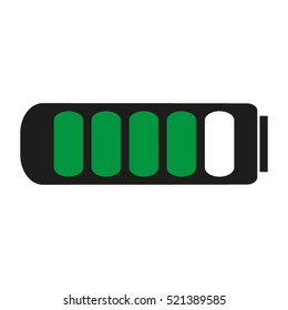mobile battery, vector icon, eps10
