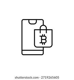 Compra de Bitcoin móvil simbolizando la criptomoneda