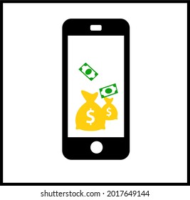 Mobile bitcoin wallet . Blockchain technologies, bitcoins, altcoins, finance, digital money market, cryptocurrency wallet. Vector illustration in flat style