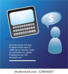 Mobile black smart phone, best price icons. vector illustration
