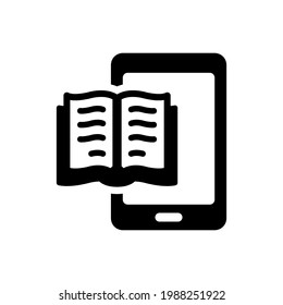 Icono de libro móvil. Archivo EPS vectorial.