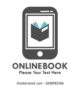 mobile with book logo template illustration