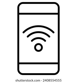 Mobile Broadband icon line vector illustration