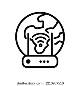 Mobile broadband modem vector icon