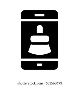 Mobile Brush Icon