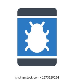 mobile bug glyph double color