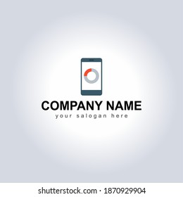 Mobile Business Icons for Logo with Company Name and Slogan. Unique Logo Icon Isolated On White Background - Vector Illustration, Graphic Design Editable For Your Design. Business Logo Flat