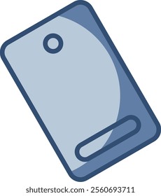 mobile button icon, transparent background. replaceable blue color design	