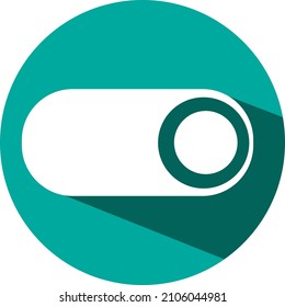 Mobile button on off, illustration, vector on a white background.