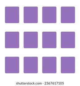 Mobile buttons purple. Mobile keypad. Vector image.