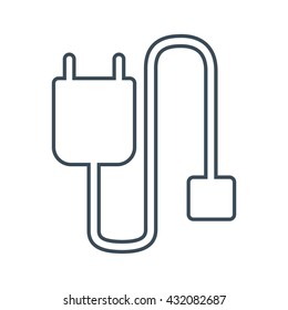 Mobile cable Icon Isolated on White Background.vector illustration icon