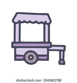 mobile cafe color vector doodle simple icon
