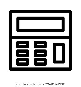 icono de calculadora móvil o logotipo símbolo de signo aislado ilustración vectorial - iconos vectoriales de estilo negro de alta calidad
