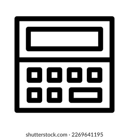 mobile calculator icon or logo isolated sign symbol vector illustration - high quality black style vector icons