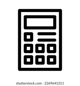 icono de calculadora móvil o logotipo símbolo de signo aislado ilustración vectorial - iconos vectoriales de estilo negro de alta calidad