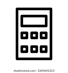 mobile calculator icon or logo isolated sign symbol vector illustration - high quality black style vector icons