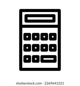 mobile calculator icon or logo isolated sign symbol vector illustration - high quality black style vector icons