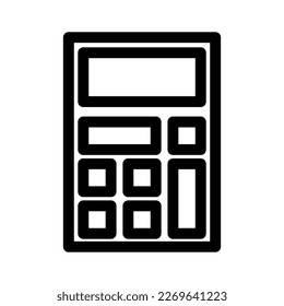 mobile calculator icon or logo isolated sign symbol vector illustration - high quality black style vector icons