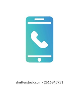 A mobile call icon for communication.