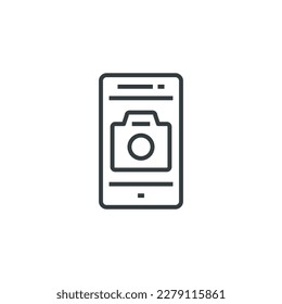 Mobile Camera icon, vector illustration