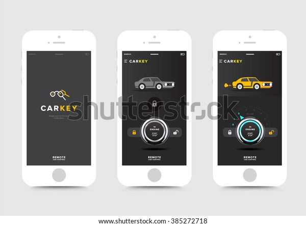 Mobile car key\
app