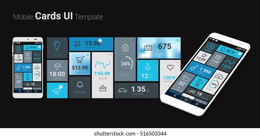 Mobilkarten-UI 3d-Motion