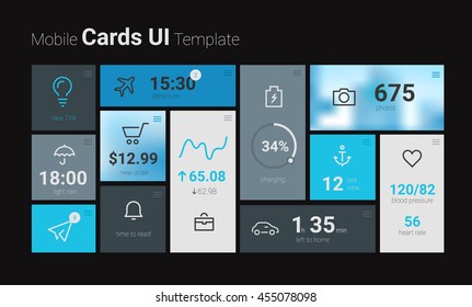 Mobile Cards UI Mockup