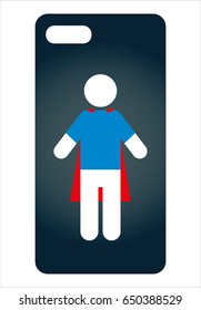 Mobile case cover icon