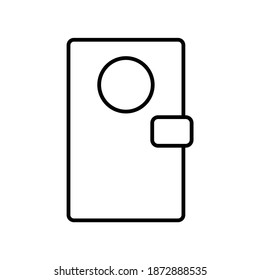 Mobile case cover line icon