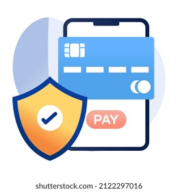Icono de pago en efectivo móvil, vector modificable


