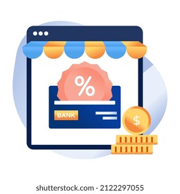 Mobile cash payment icon, editable vector


