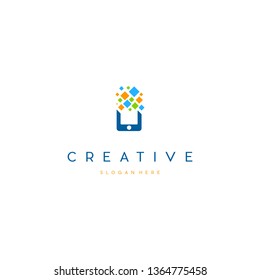 Mobile Cell Digital Creative Business Logo Design