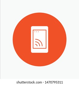 Mobile, Cell, Wifi, Service. Vector Icon Template background