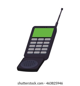 mobile cellphone gadget communication icon. Isolated and flat illustration. Vector graphic