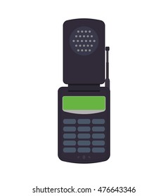 mobile cellphone gadget communication icon. Isolated and flat illustration. Vector graphic