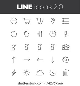 Mobile and cellphone icon set