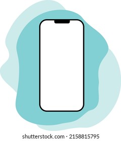 Handy-Bildschirm-Symbol einzeln Vektorgrafik Blau modernes Design, Modell-nach-Muster für Werbung, Banner, Foto, Handel, Business, Studien, Blog, Arbeit, Freelance, transparenter Hintergrund