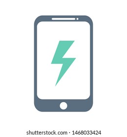 Mobile charge icon for your mobile application or website.