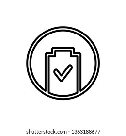 mobile charger battery icon vector
