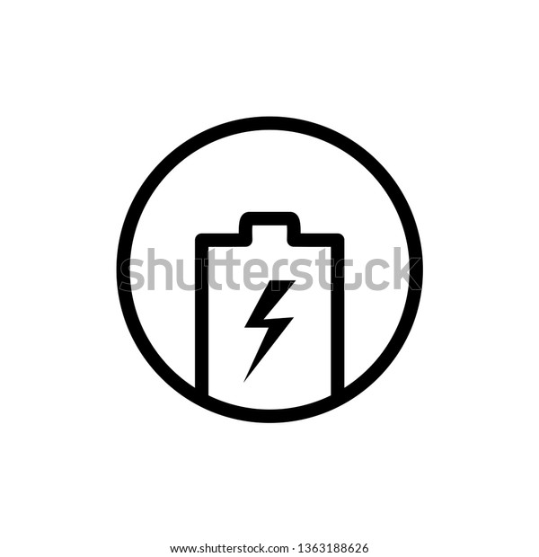 mobile charger battery icon\
vector