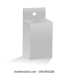 Caja de cargador móvil, caja de cierre de tubería con plantilla de dilínea de soporte y representación de vector 3D
