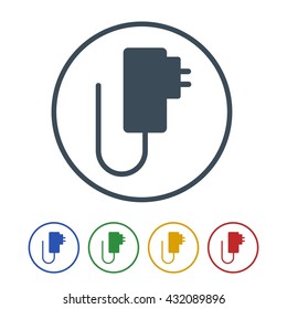 Mobile charger Icon Isolated on White Background.vector illustration icon