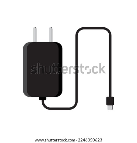 mobile charger illustration vector. isolated white background
