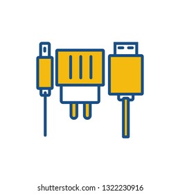 mobile charger vector icon