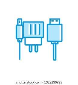 mobile charger vector icon