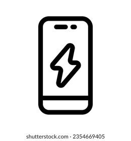 Mobile Charging Icon Vector Symbol Design Illustration