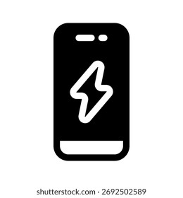 Ilustración de diseño de símbolo de Vector de icono de carga móvil