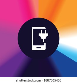 Mobile Charging Plug - App Icon Button