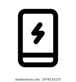 Mobile charging vector design, easy to use and download