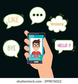 mobile chat design 